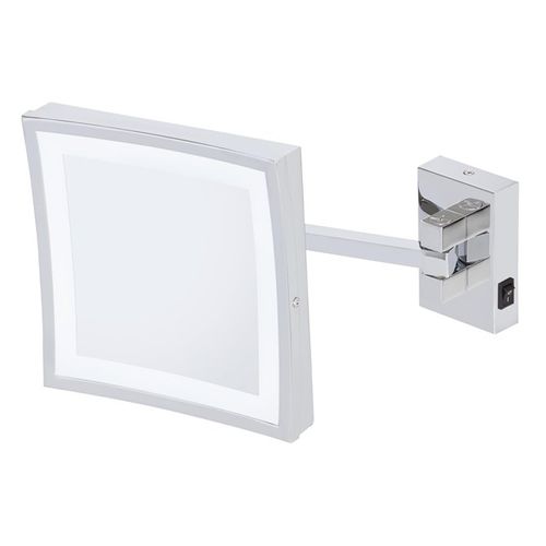 Miroir de salle de bain mural - 911099 - Geesa - contemporain / carré / en métal chromé