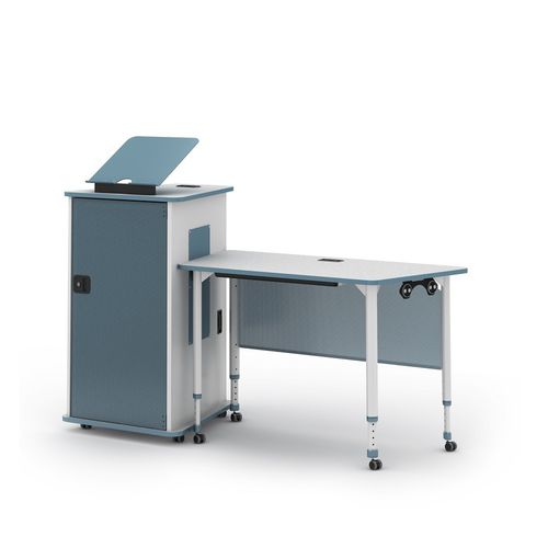 Bureau sur roulettes - CROSSFIT TEACHER - PARAGON FURNITURE INC - contemporain / en métal / en HPL