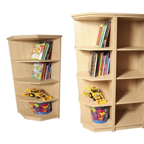 Bibliothèque d'angle - EXTERNAL - ambic educational - contemporaine / pour école / en MDF