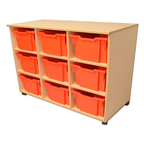 Meuble de stockage mobile - 9 BAY - ambic educational - à roulettes / pour école / pour bibliothèque