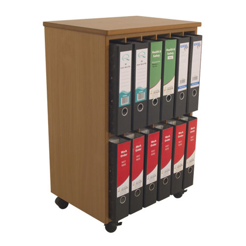 Armoire de classement basse - LEVER ARCH - ambic educational - MDF / à roulettes / contemporaine