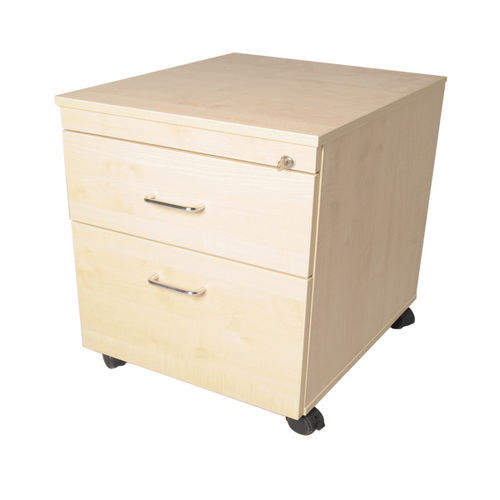 Caisson de bureau MDF - ambic educational - à 2 tiroirs / à roulettes / à clé