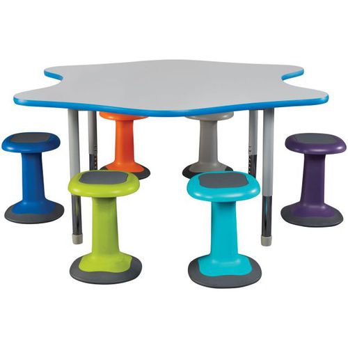 Tabouret contemporain - SQUIRCLE®- ACTIVE  - Academia furnitures industries - en mousse / en polypropylène / avec piètement en caoutchouc