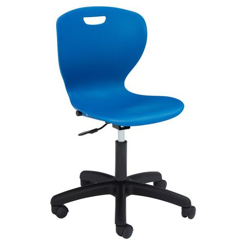 Chaise contemporaine - ZED COMPUTER - Academia furnitures industries - d'intérieur / en polypropylène / avec piètement en acier