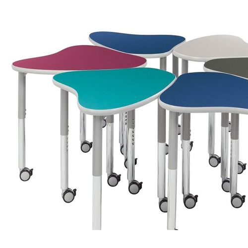 Table d'enseignement contemporaine - SYNERGY DESK - Academia furnitures industries - en acier / en stratifié haute pression / en polypropylène