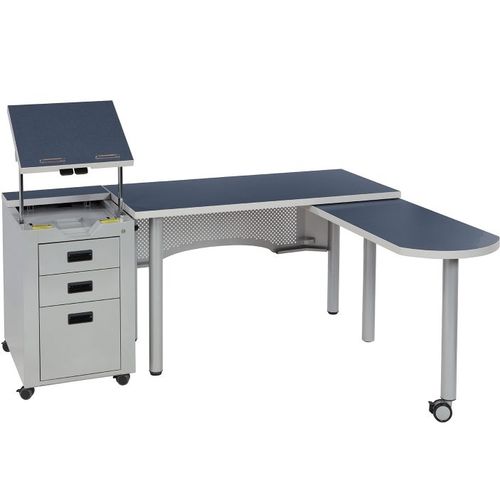 Bureau pour école - NATE SERIES : TEACHERS STATION - Academia furnitures industries - contemporain / en acier / en tôle perforée