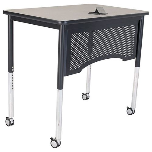 Bureau pour école - VANTAGE SERIES  - Academia furnitures industries - sur roulettes / contemporain / en acier