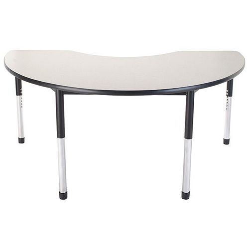 Table contemporaine - KIDNEY DURA - Academia furnitures industries - en acier / en stratifié haute pression / avec piètement en acier