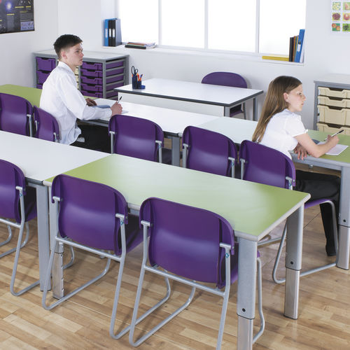 Table d'enseignement contemporaine - ELITE - metalliform - en MDF / avec piètement en métal / rectangulaire