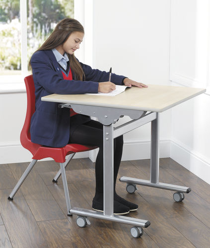 Table d'enseignement contemporaine - PREMIUM TILT - metalliform - en MDF / avec piètement en métal / rectangulaire