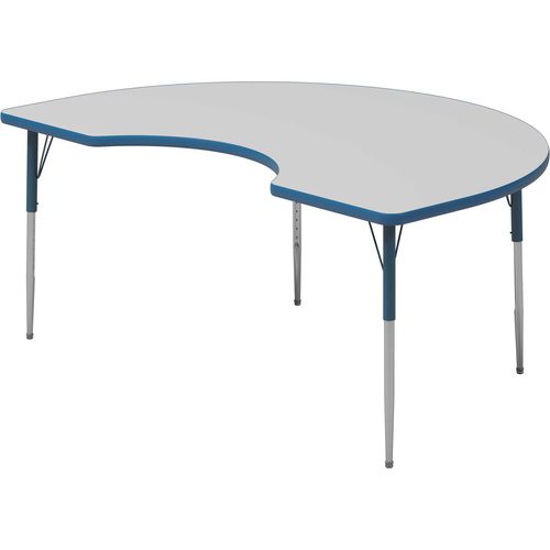 Table contemporaine - ACTIVITY  - Columbia - en bois / avec piètement en métal / en demi-cercle