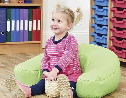 Fauteuil poire contemporain - D81152 - WILLOWBROOK Education - en tissu / tapissé / ergonomique