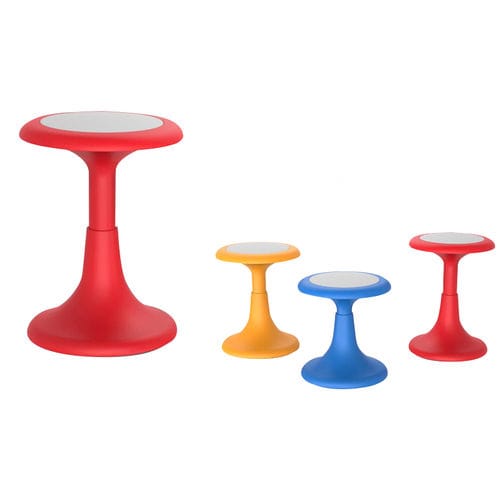 Tabouret design - FLEX - BATGER - avec piètement en plastique / carré / rouge