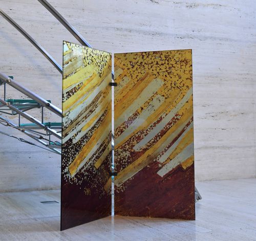 Paravent contemporain - Duco - en verre / professionnel / pliable