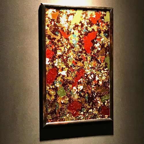 Panneau en verre de sécurité - SILVER FLAKE - Duco - trempé / à motif / laqué