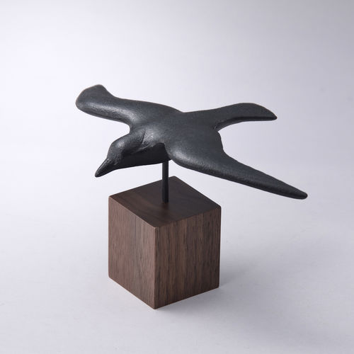 Sculpture en fonte - TR-02 - Chushin Kobo Co., Ltd. - noire / bleue / marron