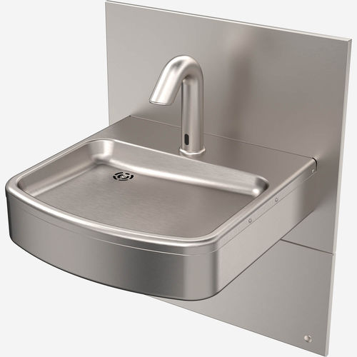 Lave-mains mural - A191400W - murdock - rectangulaire / en acier inoxydable / antibactérien