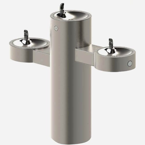 Fontaine à eau pour personnes à mobilité réduite - GRQ45 - murdock - sur pied / d'extérieur / en acier inoxydable