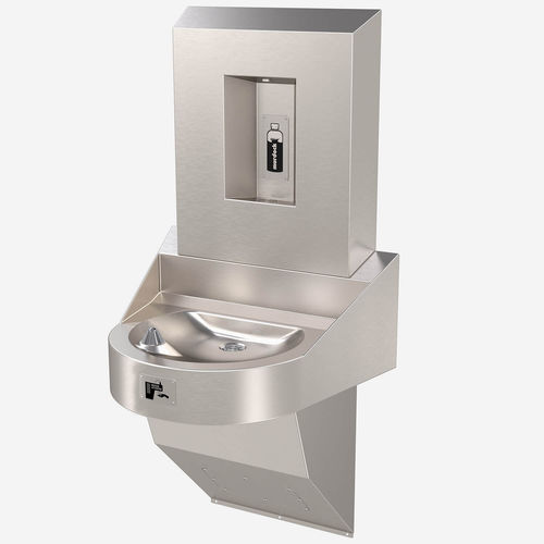 Fontaine à eau avec commande électronique - M-DFBF-LR - murdock - pour personnes à mobilité réduite / sans contact / murale
