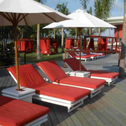 Bain de soleil contemporain - LEZARD - Beach Concept - en fibres synthétiques / de plage / professionnel