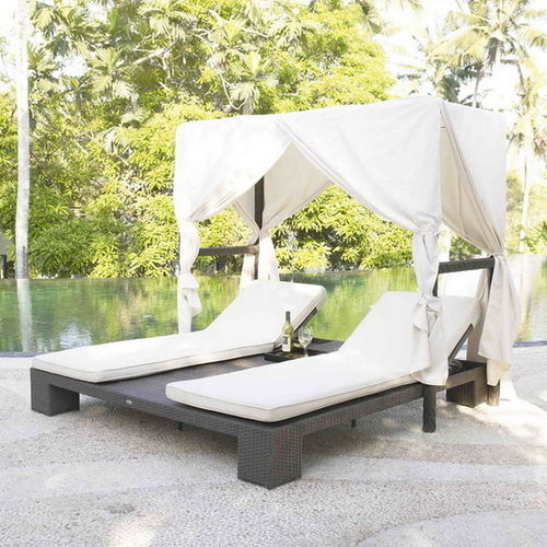 Bain de soleil contemporain - DOBBLE - Beach Concept - en fibres synthétiques / de plage / professionnel