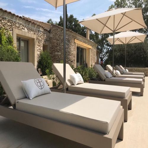 Bain de soleil 1 place - Bain de soleil 1 place - MOUSSES ETOILES - contemporain / en Batyline® / en tissu enduit PVC