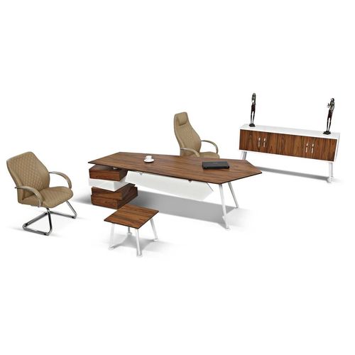 Bureau de direction - INTER TOWER - OFISTIM - classique / en bois / avec rangement