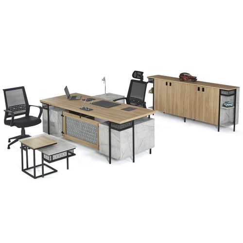 Bureau de direction - ROSS - OFISTIM - contemporain / en mélaminé / avec rangement