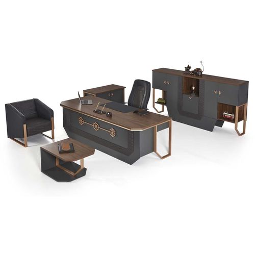 Bureau de direction - ZENART - OFISTIM - classique / en bois / avec rangement