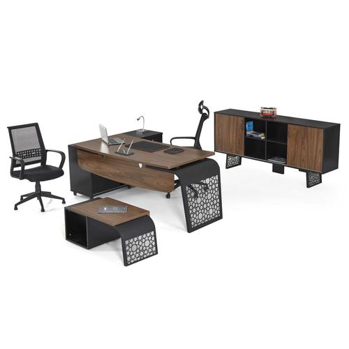 Bureau de direction - TERRA-ETA - OFISTIM - classique / en mélaminé / avec rangement
