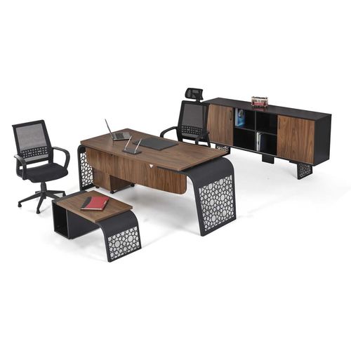 Bureau de direction - TERRA - OFISTIM - classique / en mélaminé / avec rangement