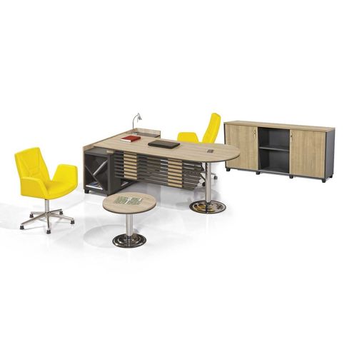 Bureau de direction - EKOL - OFISTIM - contemporain / en bois / avec rangement