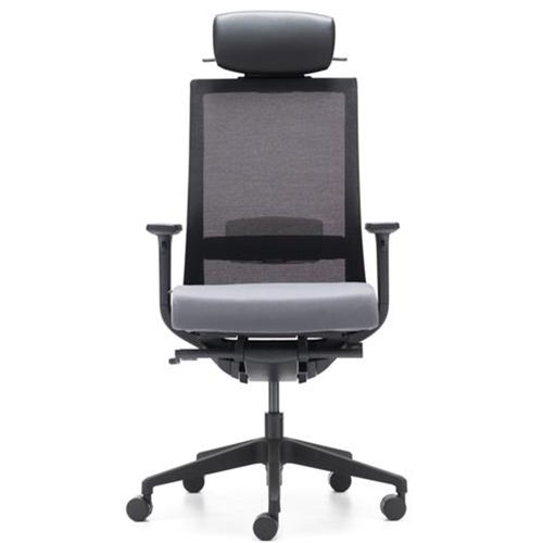 Fauteuil de direction contemporain - A-ONE - OFISTIM - en maille / avec repose-tête / tapissé