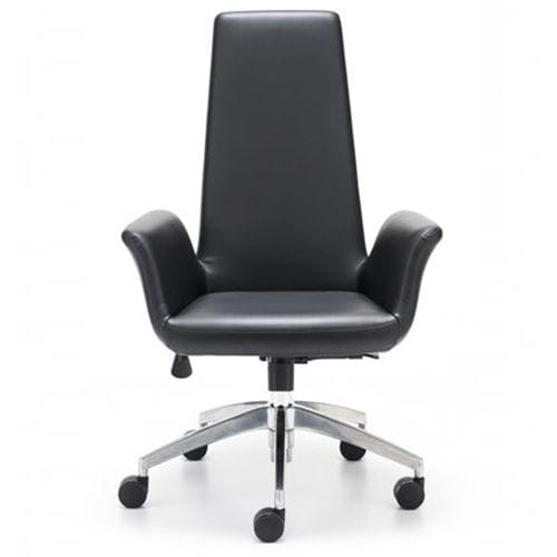 Fauteuil de direction contemporain - REGA - OFISTIM - en cuir / avec repose-tête / avec dossier haut
