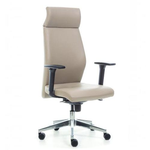 Fauteuil de direction contemporain - NIKA - OFISTIM - en cuir / avec repose-tête / avec dossier haut