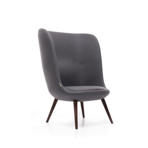 Fauteuil de bureau contemporain - SAY - OFISTIM - en tissu / avec dossier haut / bleu