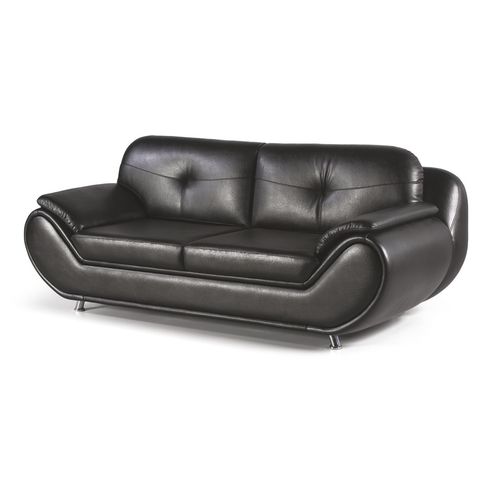 Canapé contemporain - TWEGO - OFISTIM - en cuir / marron / noir