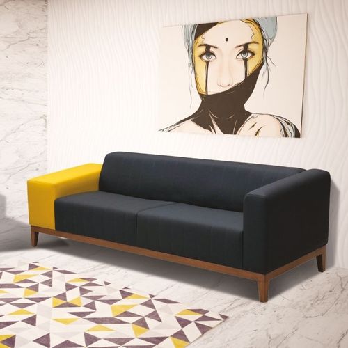 Canapé contemporain - GRAND - OFISTIM - en tissu / noir / professionnel