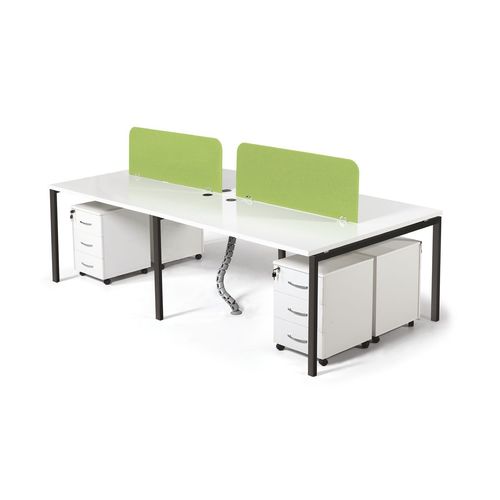 Bureau pour open space - FERRO - OFISTIM - contemporain / en stratifié / avec rangement