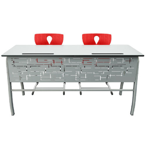 Table d'enseignement contemporaine - FIGURE IRON - OFISTIM - en stratifié / avec piètement en métal / rectangulaire