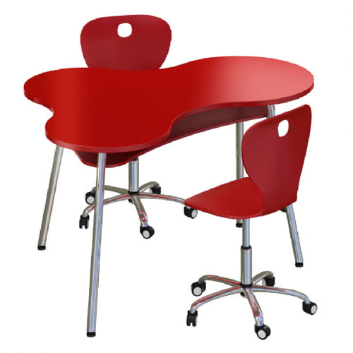 Table d'enseignement contemporaine - PUZZLE  - OFISTIM - en stratifié / avec piètement en métal / pour école