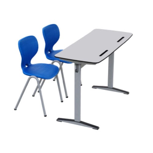 Table d'enseignement contemporaine - WHITEHARMONY  - OFISTIM - en stratifié / avec piètement en métal / rectangulaire