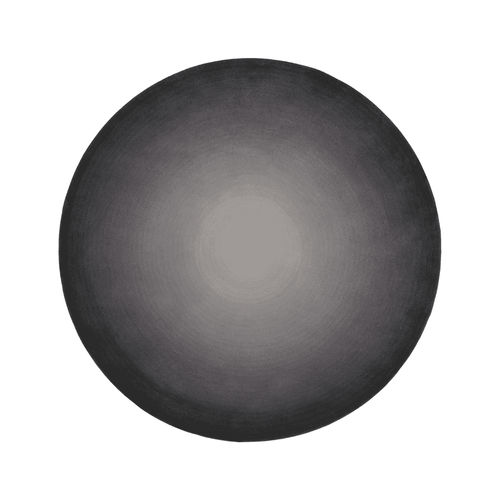 Tapis gris - Circular  - Alp Carpets - contemporain / uni / en laine