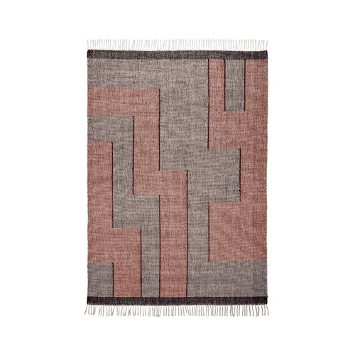 Tapis traditionnel - Flat Tetris - Alp Carpets - géométrique / en laine / en lin