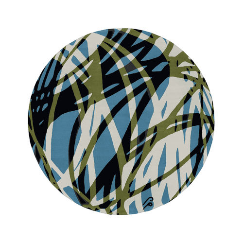 Tapis contemporain - Loren - Alp Carpets - à motif géométrique / en laine / rond