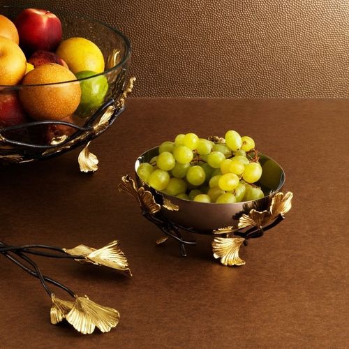 Bol en laiton - GOLDEN GINKGO  - Michael Aram - en inox / contemporain
