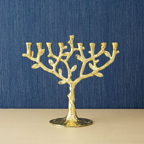 Bougeoir en laiton plaqué or - TREE OF LIFE - Michael Aram