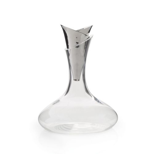 Décanteur en cristal - RIPPLE EFFECT  - Michael Aram - en inox / à usage domestique