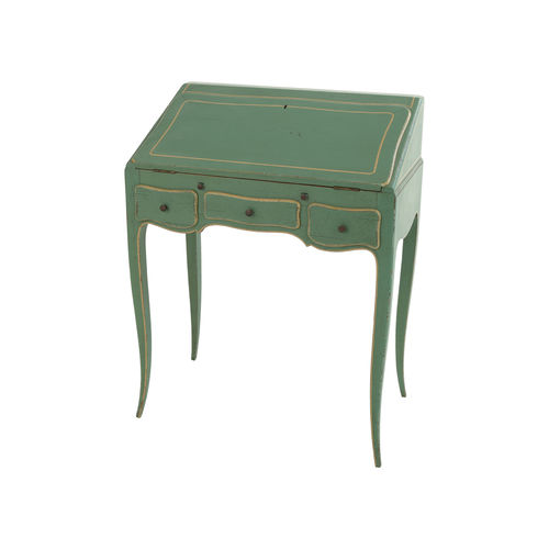 Bureau de style Louis XV - DOS D’ÂNE - Pierre COUNOT BLANDIN - en cerisier / avec rangement / 4 pieds