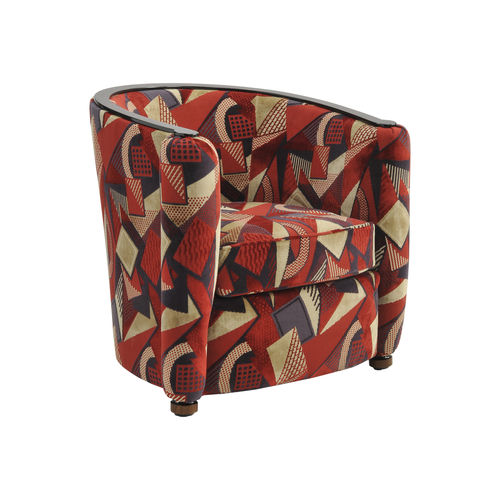 Fauteuil Art Déco - CIRCÉ  - Pierre COUNOT BLANDIN - en tissu / gris / jaune